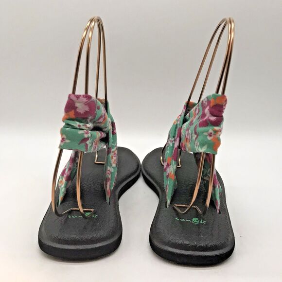 Sanuk Yoga Sling 2 Sandals Women's 8 Multicolor Toe-Post Comfort Flats 1015891 - Picture 5 of 11